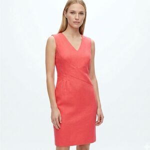 W118 by Walter Baker Coral Pencil Easter Cocktail Dress Small NWT Sheath Career